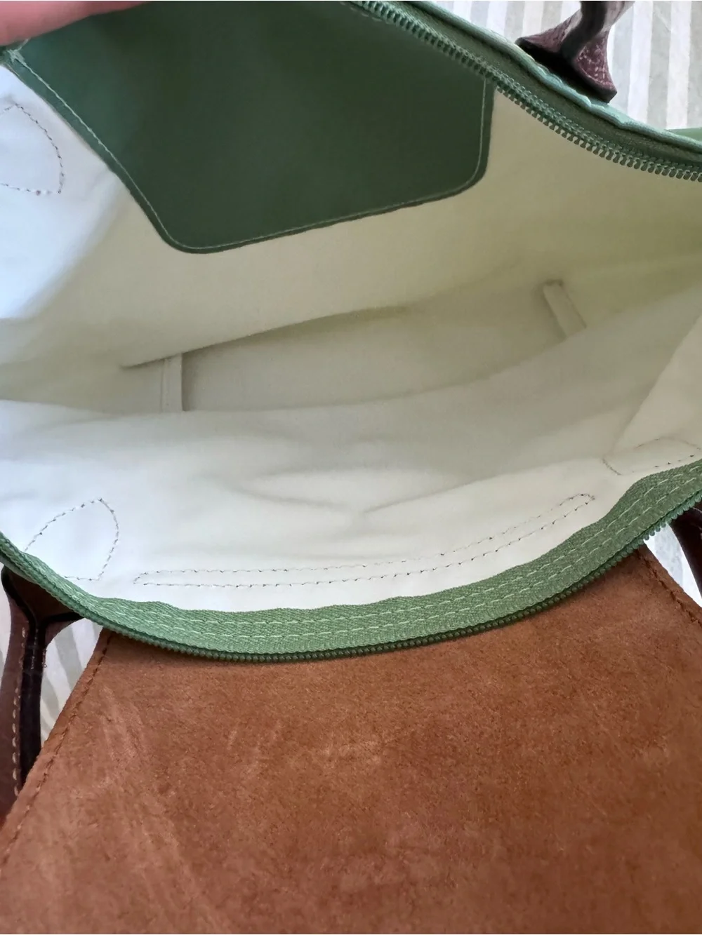 Longchamp Sage Green Handbag